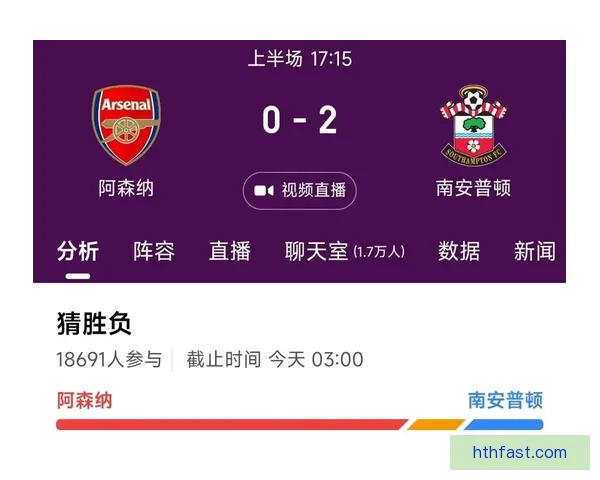 5.7万球迷票选英超冠军阿森纳获近半支持领跑本赛季最被看好